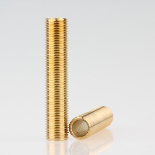 M10x1 Gewinderohr 50mm lang Messing roh für Lampen und Leuchtenbau