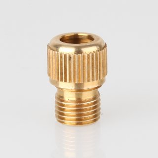 M10x1 AG Zugentlaster Zugentlastung 12x18mm 3-teilig für Kabel Metall Messing roh