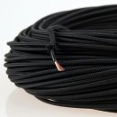 Textilkabel Stoffkabel schwarz 1-adrig 1x0,75mm²...