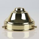 Lampenschirm Glashalter 110x65mm Messing poliert für E14 und E27 Fassung