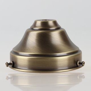 Lampenschirm Glashalter 110x65mm Antik Fume für E14 und E27 Fassung