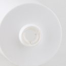 Lampen-Baldachin 60x85mm Kunststoff weiß Zylinderform für 10er Rohr
