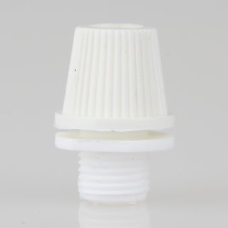 M10x1 AG Zugentlaster Zugentlastung 16x22mm für Kabel Kunststoff weiß mit Quetschverbindung