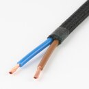Textilkabel schwarz 2-adrig 2×0,75 mm²...