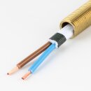 Textilkabel weiß 2-adrig 2×0,75 mm² – Flachleitung – Meterware