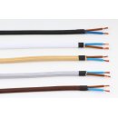 Textilkabel braun 2-adrig 2×0,75 mm² Flachleitung H03VVH2-F – Meterware