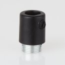 Zugentlastung Kunststoff schwarz mit M13x1 Metall...