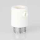 Zugentlastung Kunststoff weiß mit M13x1 Metall...