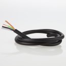 PVC Lampenkabel Elektro-Kabel Stromkabel Rundkabel schwarz 4-adrig 4x0,75mm² H03 VV-F