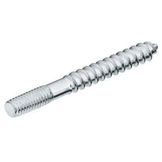 M4 Stockschraube Länge 20mm Stahl verzinkt gewalztes Gewinde ohne Antrieb