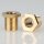M10x1 Trompetennippel Messing 10mm lang 6-kant 12x12mm ohne Profil/Verdrehschutz