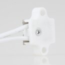 12 Volt Niedervolt G4 Halogen Lampenfassung rechteckig 11cm Zuleitung