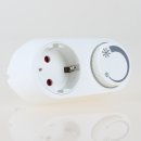 Steckdosen-Dimmer für LED Lampen 3-24W/230V und Glühlampen, Halogenlampen 25-200W/230V