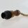 Hanf Lampenpendel mit E27 Lampenfassung und Holz Baldachin 1 Meter lang