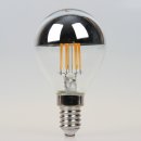 Sigor E14 LED Filament Kopfspiegellampe silber 4,5W=(35W)...