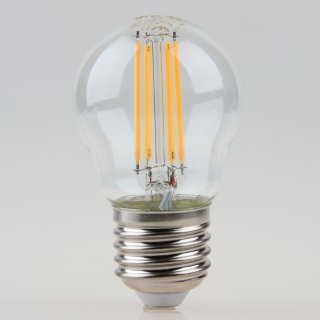 Sigor E27 LED Filament Tropfenlampe klar 4,5W = (40W) 470lm warmweiß dimmbar