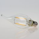 Sigor E14 LED Filament Windstoss Kerzenlampe klar 4,5W = (40W) 470lm warmweiß dimmbar