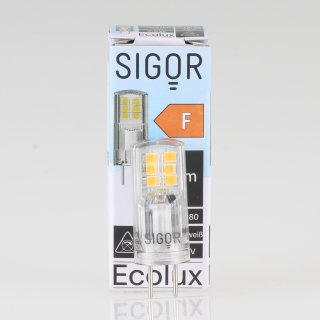 Sigor GY6.35 LED Leuchtmittel Lampe Ecolux 2.6W/12V = (28W) 300lm warmweiß