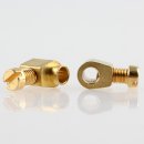 Erdungsklemme Nietkontakt-Erdungsbuchse 6x7mm Messing mit...