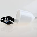 E27 Rollyzug Lampen Leuchtenpendel Kunststoff weiß 40-120cm lang mit Baldachin 