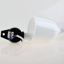E27 Rollyzug Lampen Leuchtenpendel Kunststoff weiß 40-120cm lang mit Baldachin