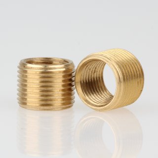 M13x1 AG auf M10x1 IG Länge 10mm Reduzier Gewinde-Adapter Messing
