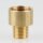 M10x1 AG auf M13x1 IG Reduzier-Nippel Kopfstück Gewinde-Adapter 15x18mm Messing roh