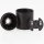 E27 Lampenfassung Thermoplast/Kunststoff schwarz mit Glattmantel M10x1 IG 250V/4A