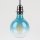 Danlamp E27 Vintage Deko LED Mega Edison Blue Lampe 125mm 240V/2,5W
