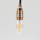 Danlamp E14 Vintage Deko LED Kerzenform klar Lampe 35mm...