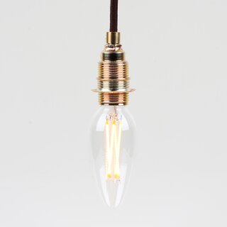 Danlamp E14 Vintage Deko LED Kerzenform klar Lampe 45mm 240V/5,5W