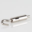 Ms Seilstopper seitlicher Ausgang 14,0 / 8,0 mm rundem Aufhängehaken vernickelt 9x31 mm