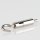 Seilstopper Drahtseilhalter Gripper 9x31mm seitlicher Ausgang 14,0/8,0mm mit Aufhängehaken Messing vernickelt