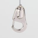 Ms Seilstopper mit Karabinerhaken Haken 21,0 mm  vernickelt 10,5 x 36 mm