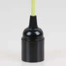 Danlamp Textilkabel 3m limettengrün mit E27 Bakelit...