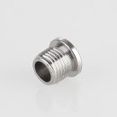 M10x1 T-Nippel Drahtseilhalter 12x10mm für Deckenhalter Befestigungsschlitz 1,5x1,6mm Messing vernickelt