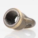 Ringnippel Metall Antik Fume 18x22mm M10x1 Innengewinde für Lampen und Leuchtenbau