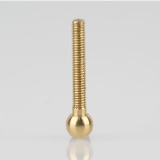 M3 Kugelkopfschraube 25x6mm Messing roh
