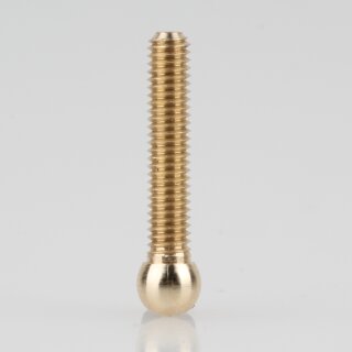 M4 Kugelkopfschraube 25x6mm Messing roh