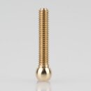 M4 Kugelkopfschraube 25x6mm Messing roh