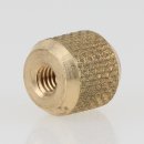 M4 Rändelmutter 10x10mm Messing roh