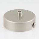 1-Loch Lampen-Baldachin Metall 78x25mm Nickel matt mit...