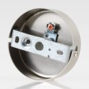 1-Loch Lampen-Baldachin Metall 78x25mm Nickel matt mit...