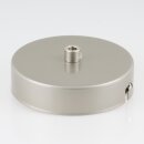 1-Loch Lampen-Baldachin Metall 100x25mm Nickel matt mit...
