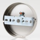1-Loch Lampen-Baldachin Metall 100x25mm Nickel matt mit...