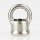 Ringnippel Metall Edelstahl-Optik 18x22mm M10x1 Innengewinde für Lampen und Leuchtenbau