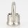 Ringnippel Metall Edelstahl-Optik 18x22mm M10x1 Innengewinde für Lampen und Leuchtenbau