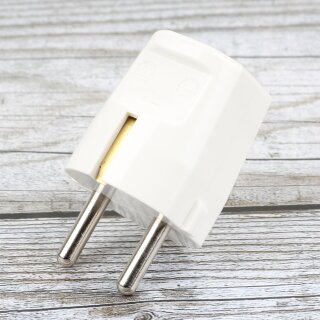Kaiser Schutzkontakt-Stecker reinweiß 250V/16A
