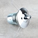 Lampenschirm Lampen Glashalter 130mm mit 3-fach Feder für alle E14 und E27 Fassungen geeignet