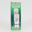 SIGOR LED-Stiftsockellampe, Parathom Pin G4/12V/2,4W=(25W) warmweiß